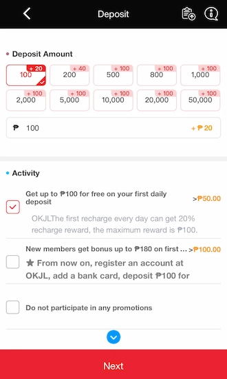 💥Step 2: Newbies, please select an amount you want to pay.